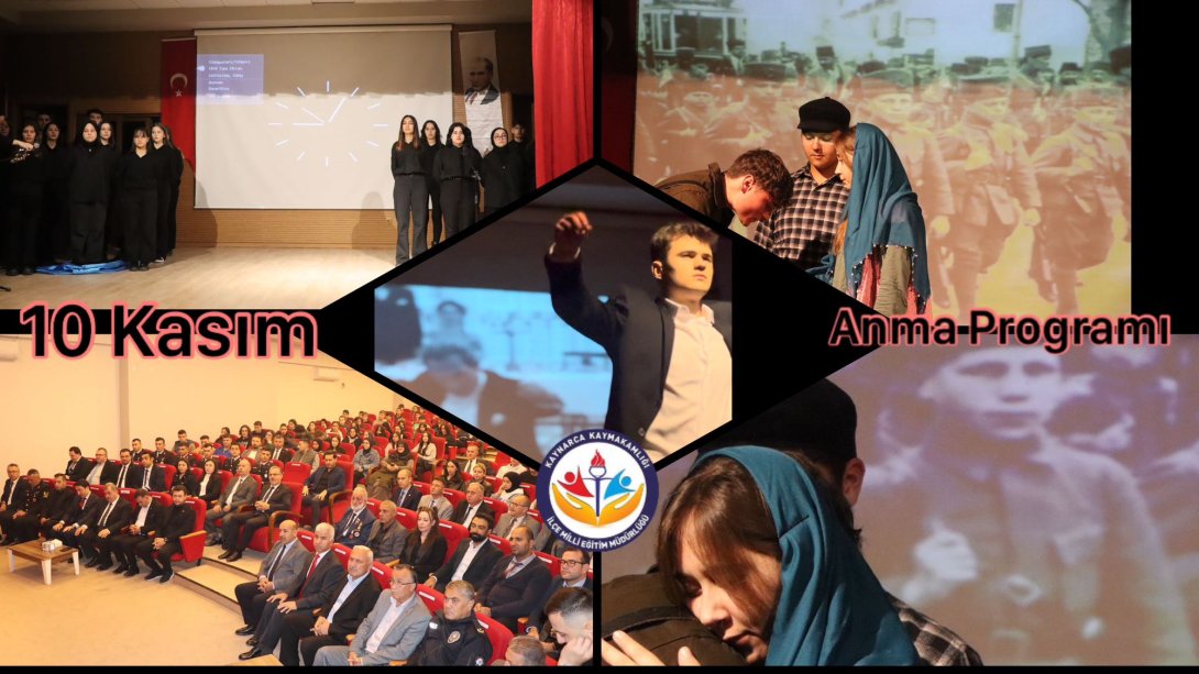 İlçemizde 10 Kasım Atatürk'ü Anma Günü Töreni Gerçekleştirildi.